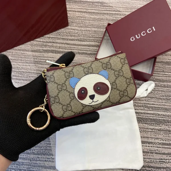 Gucci Panda Applique GG Mini Wallet image 1