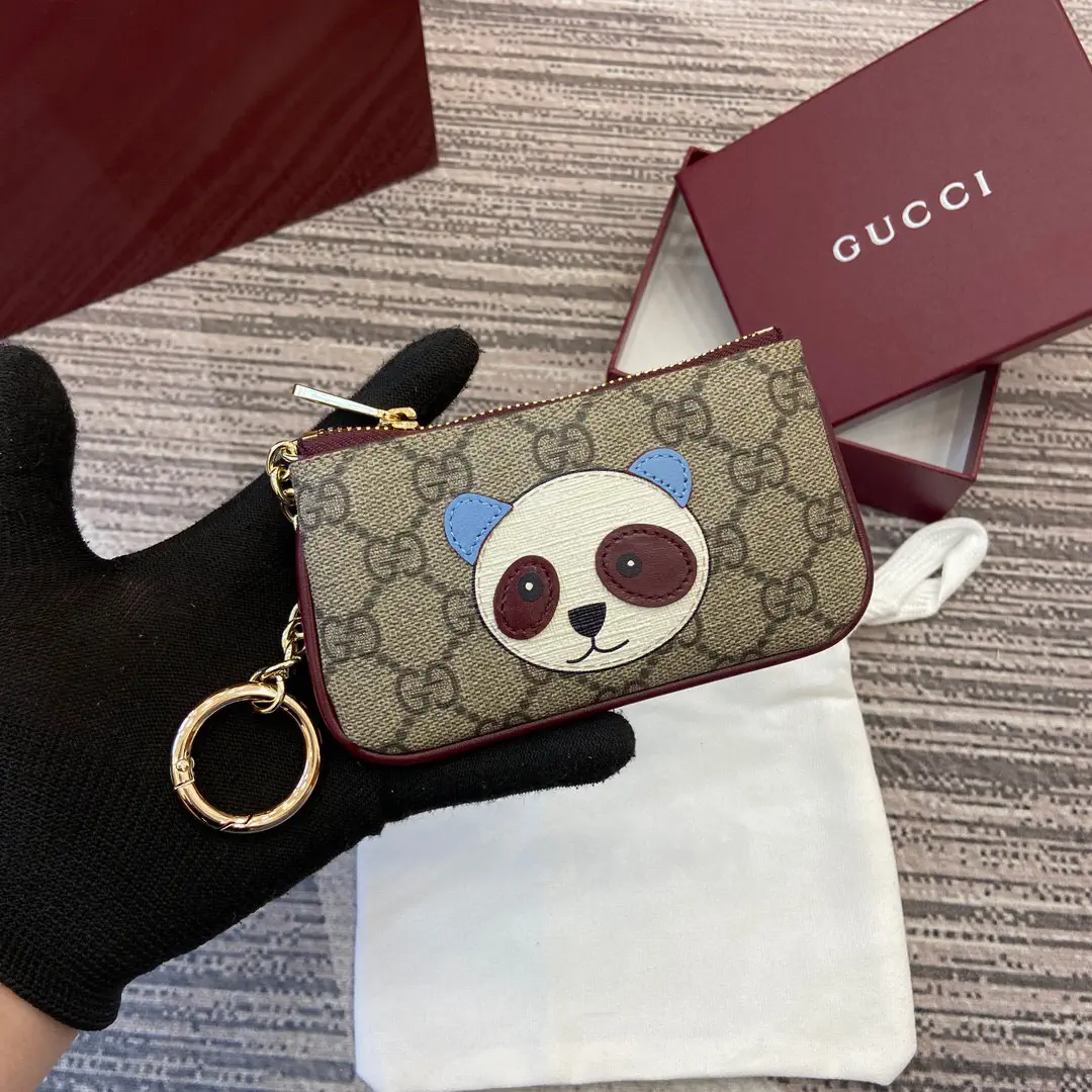 Gucci Panda Applique GG Mini Wallet image 1