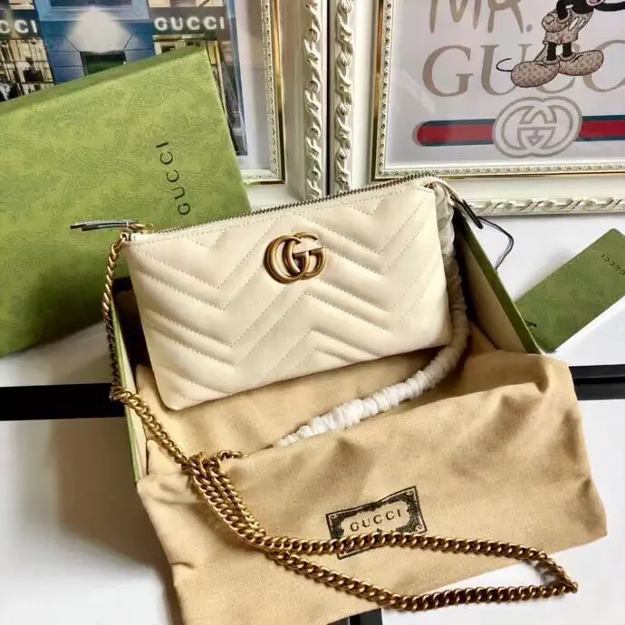Gucci Quilted GG Marmont Chain Bag image 1