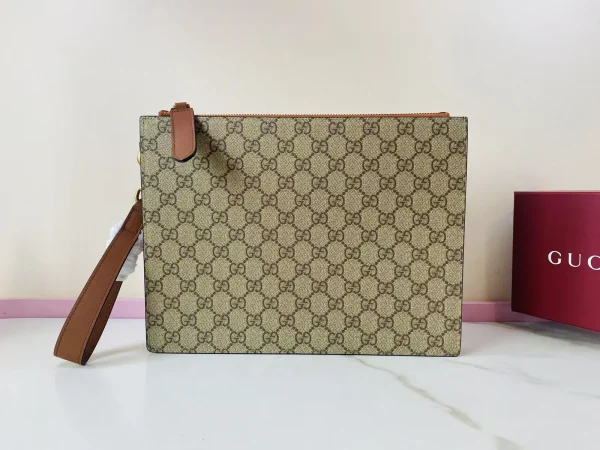 Gucci GG Emblem Monogram Clutch image 1