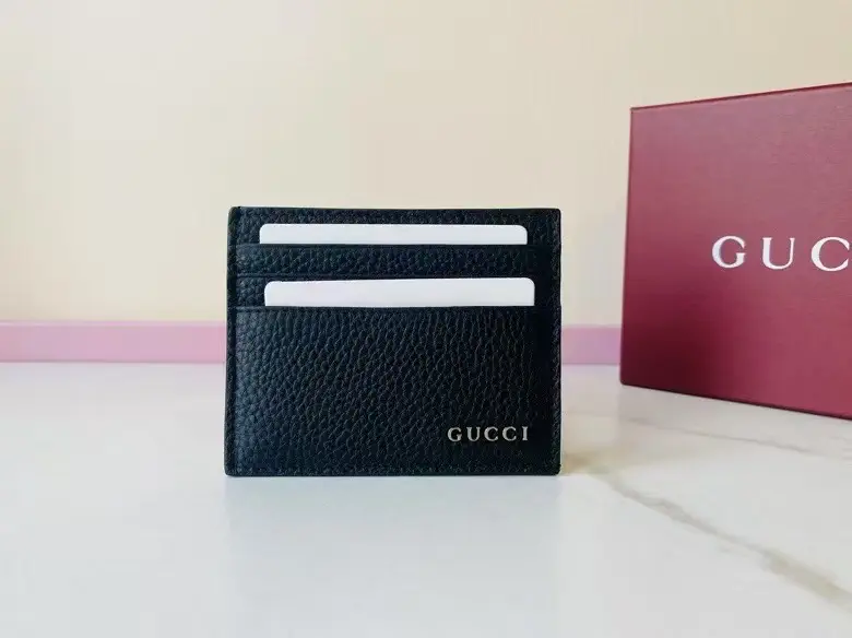 Gucci Black Leather Card Holder image 1