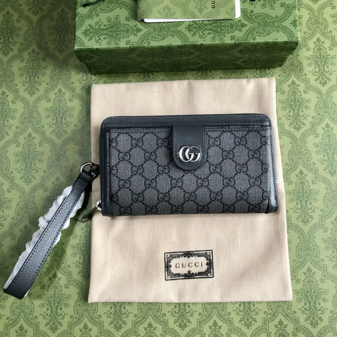 Gucci Ophidia GG Monogram Canvas Wallet with Detachable Wrist Strap image 1