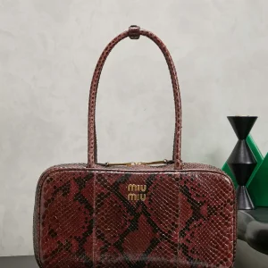 Miu Miu Snake Print Top Handle Bag image 1