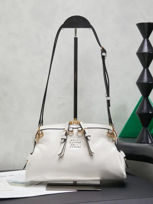 Miu Miu White Leather Convertible Bag image 1