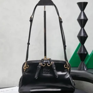Miu Miu Black Leather Convertible Bag image 1