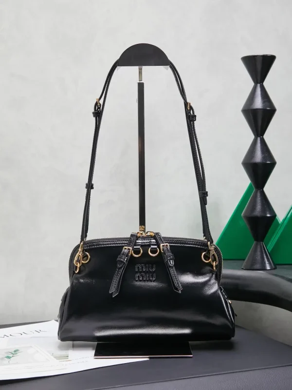 Miu Miu Black Leather Convertible Bag image 1