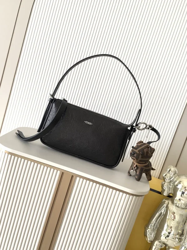 FENDI Zip Top Rectangular Shoulder Bag image 1