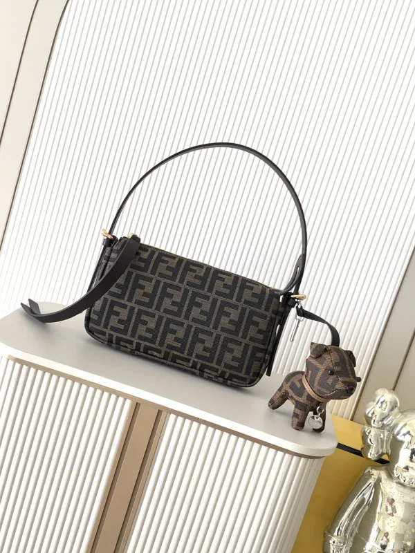 FENDI Monogram Zip Top Shoulder Bag image 1