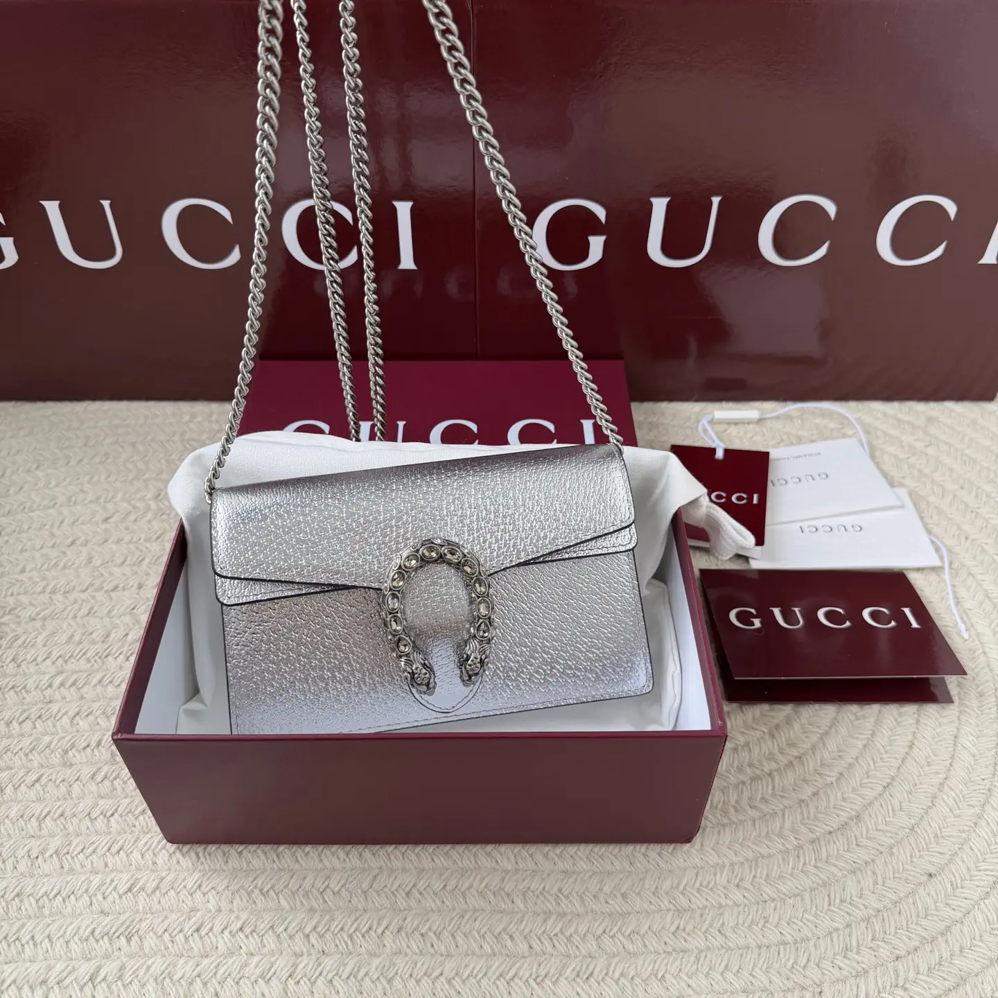 Gucci Silver Chain Shoulder Bag image 1