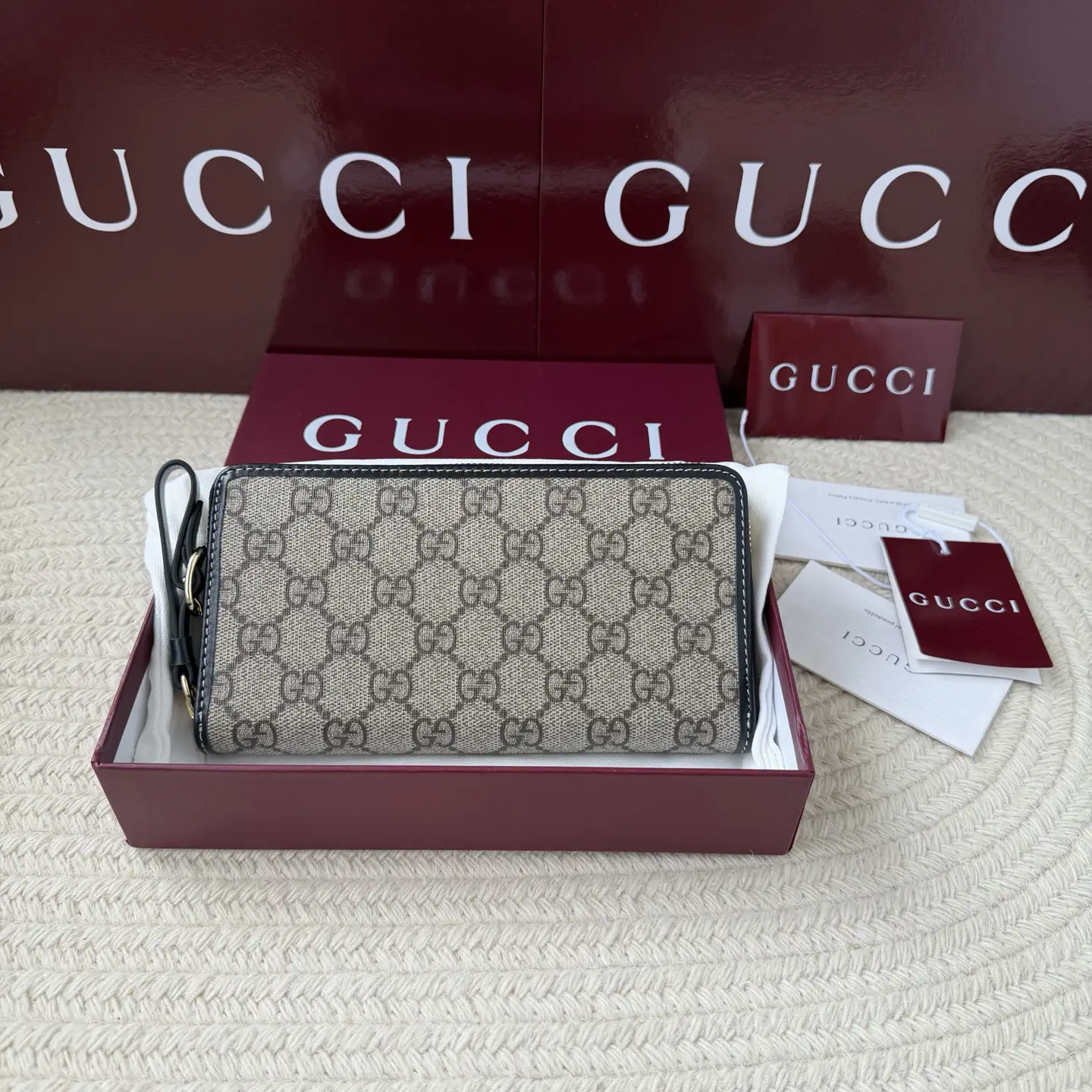 Gucci Monogram Zip Around Wallet image 1