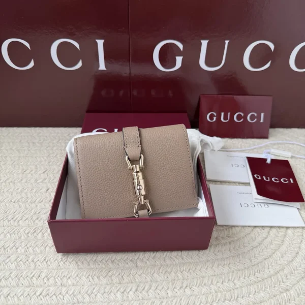 Gucci Taupe Wallet with Horsebit Closure image 1