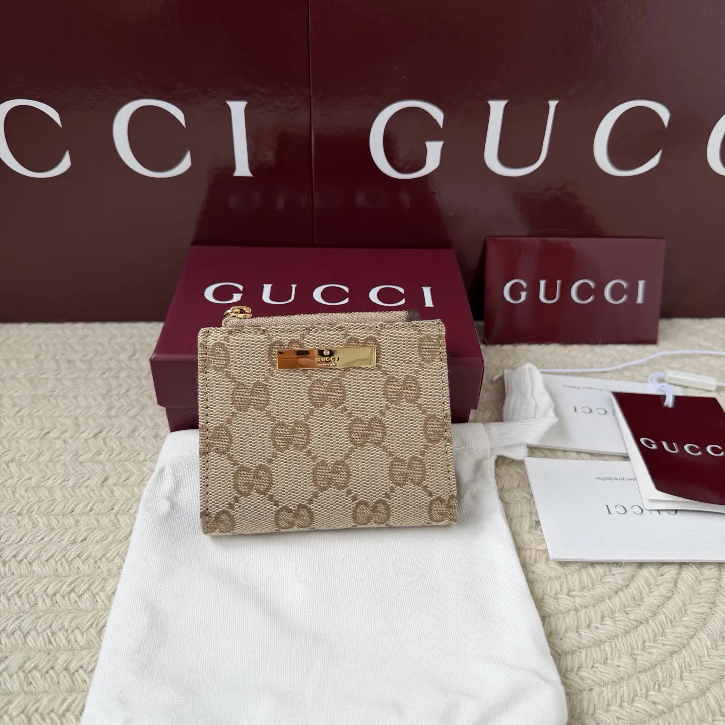 Gucci Monogram Canvas Wallet image 1