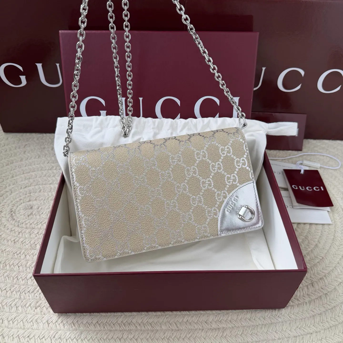 Gucci Monogram Chain Shoulder Bag image 1