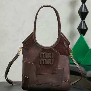 Miu Miu Mini Patchwork Tote Bag with Detachable Strap image 1