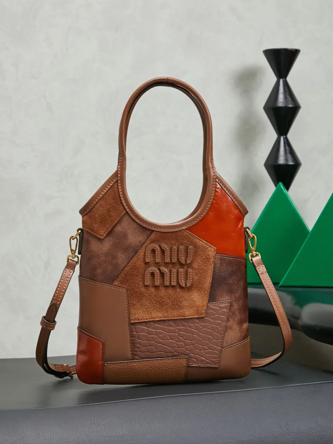 Miu Miu Patchwork Mini Tote Bag image 1