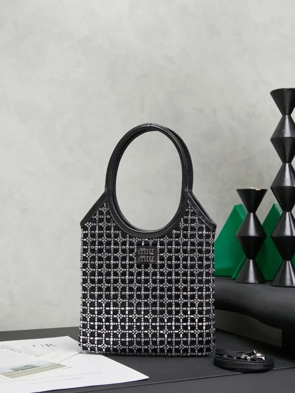 Miu Miu Crystal Embellished Top Handle Bag image 1