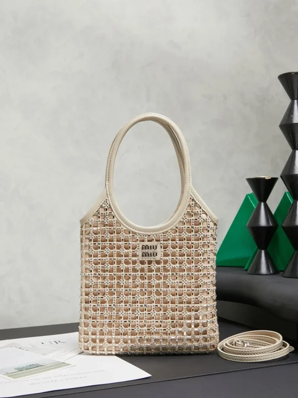 Miu Miu Crystal Grid Top Handle Bag image 1