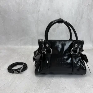 Miu Miu Black Bow Detail Top Handle Bag image 1
