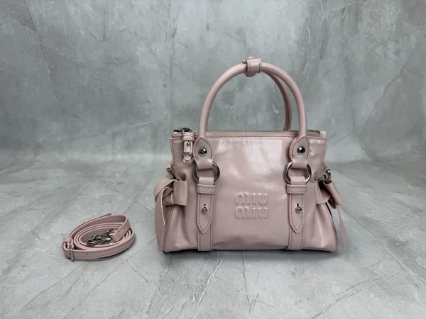 Miu Miu Pink Bow Detail Top Handle Bag image 1