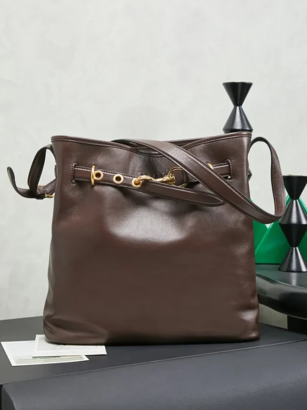 Miu Miu Brown Leather Bucket Bag image 1