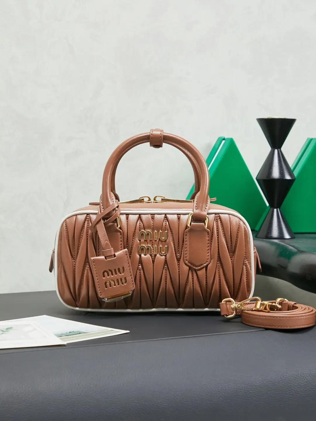 Miu Miu Quilted Top Handle Bag image 1