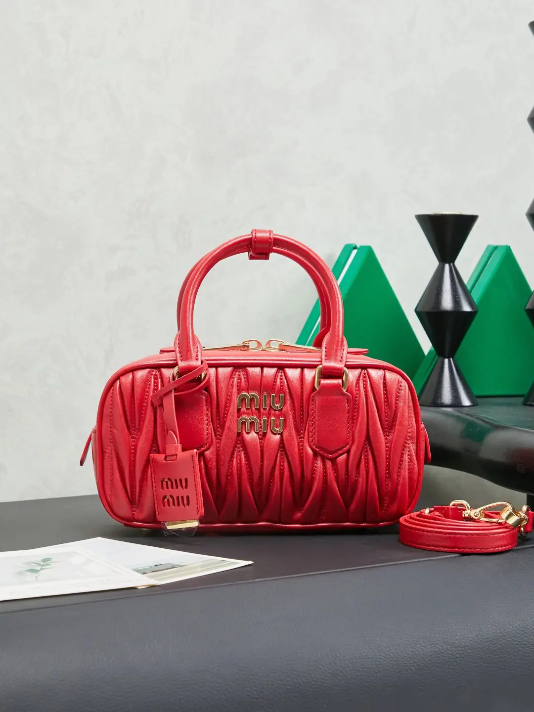 Miu Miu Matelasse Quilted Bowling Bag image 1