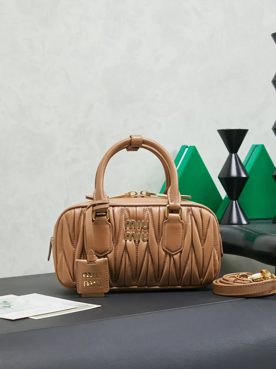 Miu Miu Quilted Top Handle Bag image 1