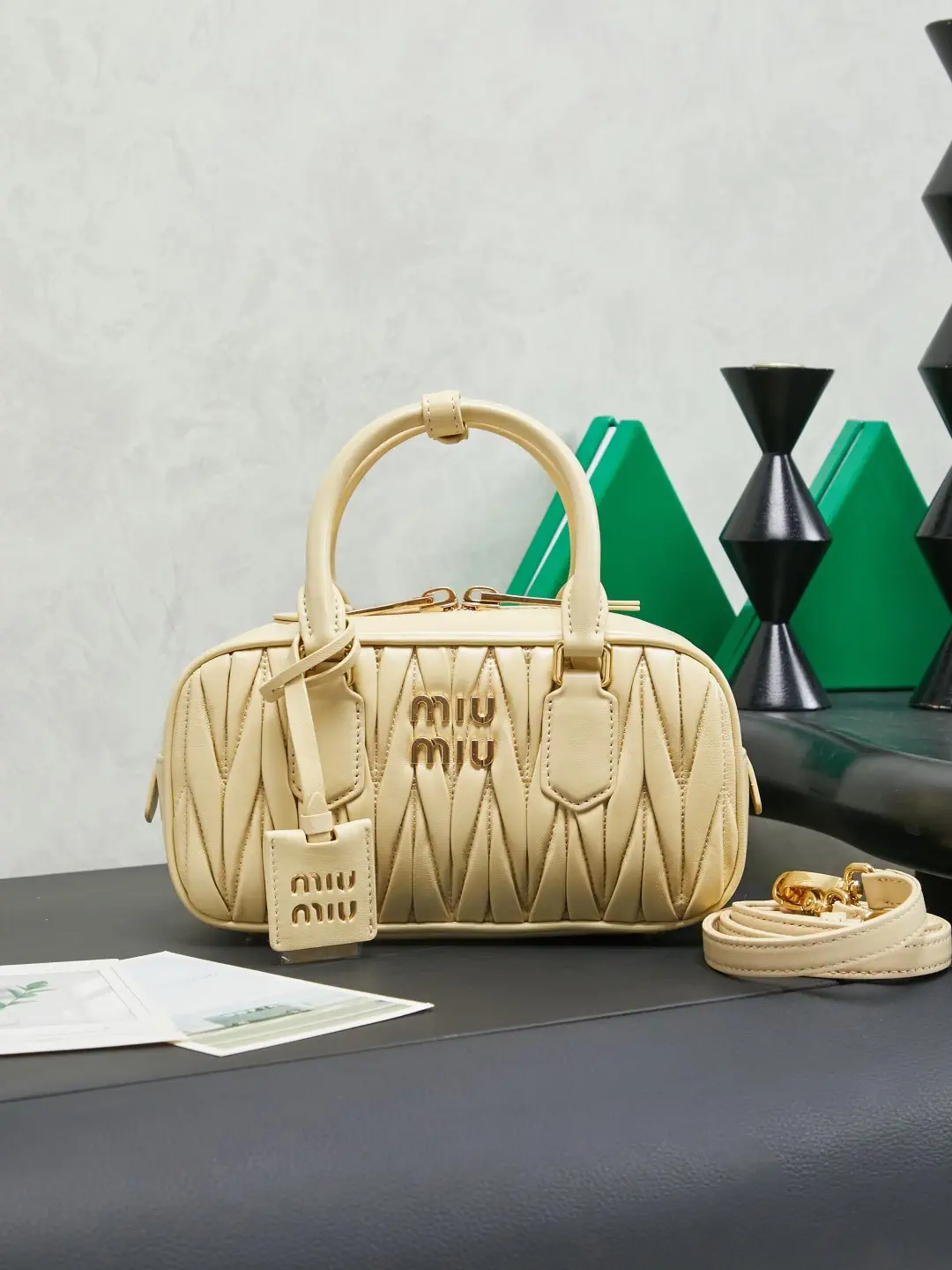 Miu Miu Quilted Top Handle Bag image 1