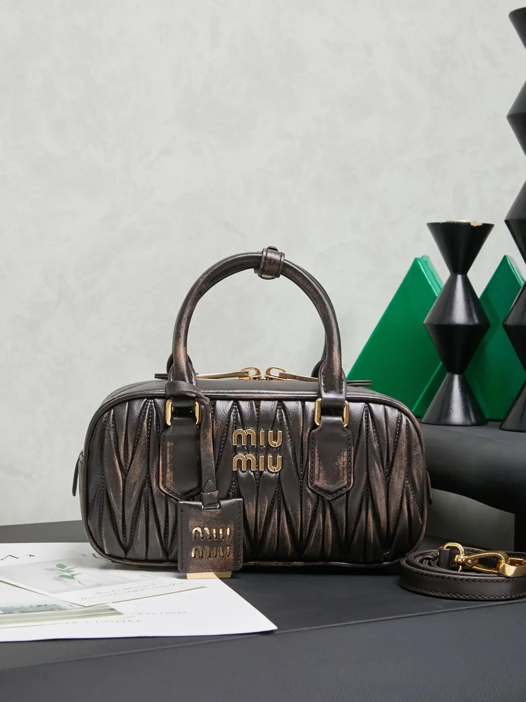Miu Miu Quilted Top Handle Bag image 1