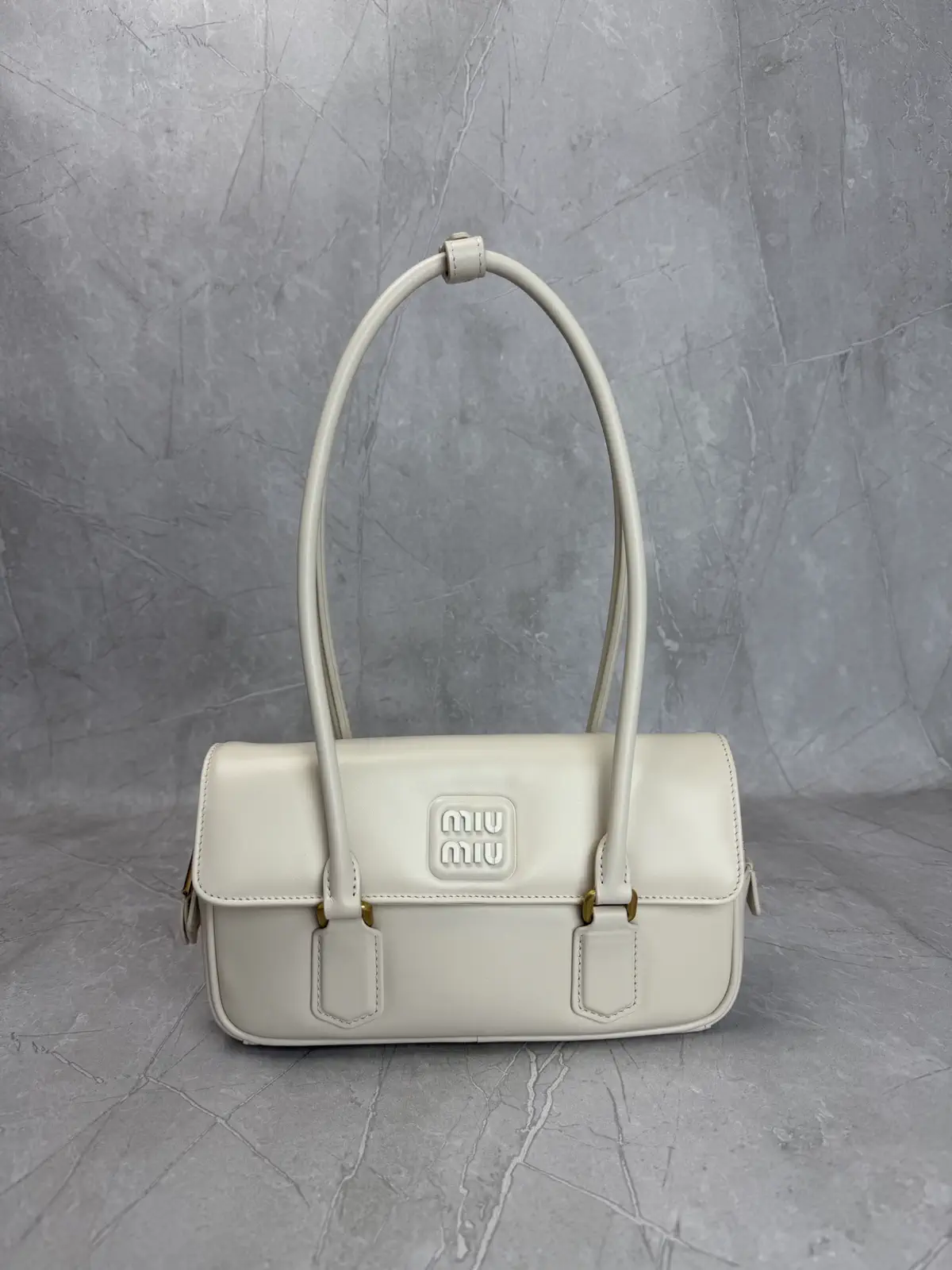 Miu Miu White Leather Shoulder Bag image 1
