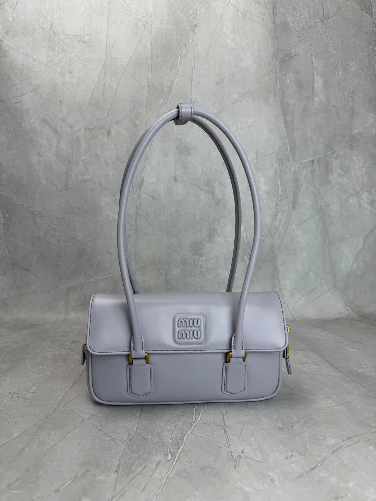 Miu Miu Light Purple Leather Shoulder Bag image 1