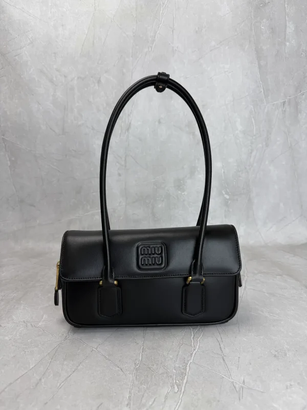 Miu Miu Black Leather Shoulder Bag image 1