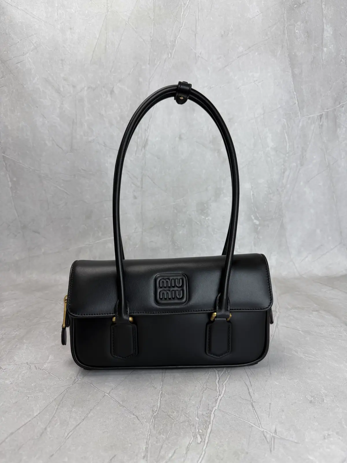 Miu Miu Black Leather Shoulder Bag image 1