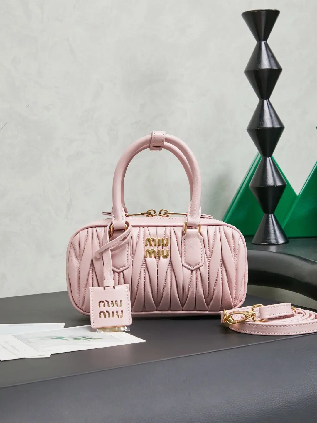 Miu Miu Quilted Mini Top Handle Bag image 1