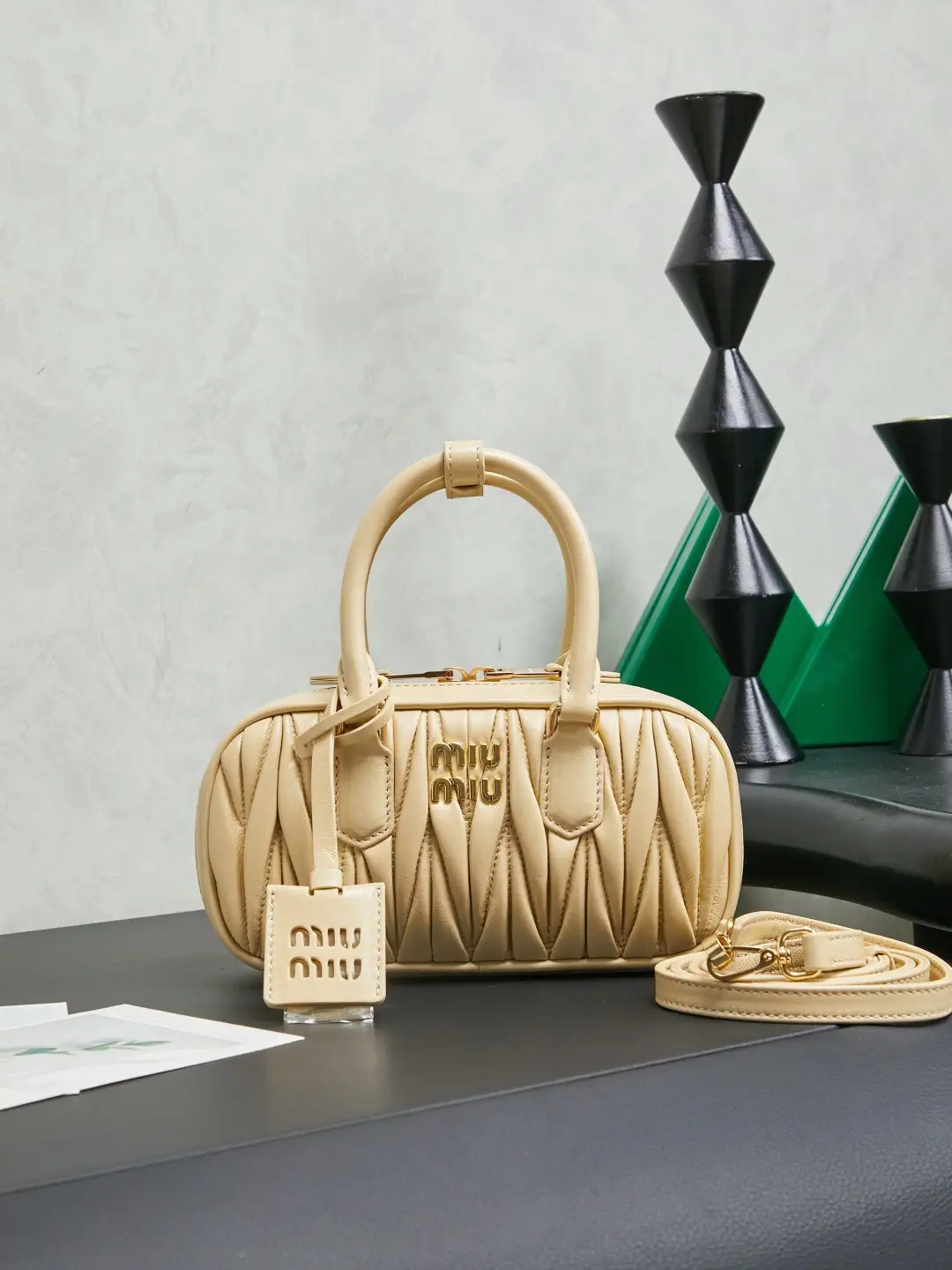 Miu Miu Quilted Mini Top Handle Bag image 1