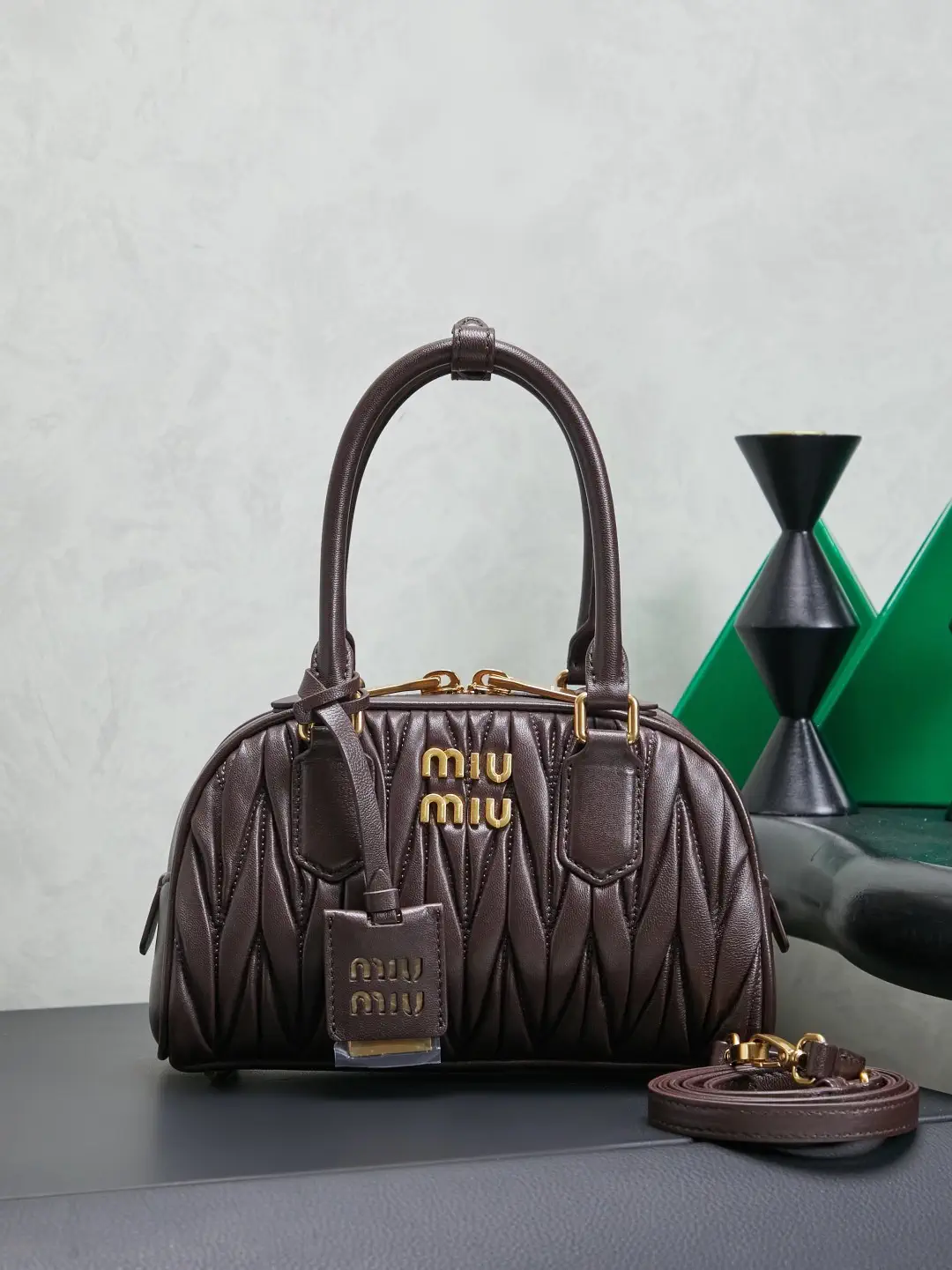Miu Miu Quilted Top Handle Bag image 1