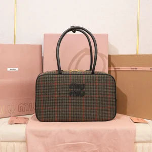 Miu Miu Houndstooth Top Handle Bag image 1