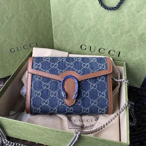 Gucci Denim Dionysus WOC Chain Bag image 1