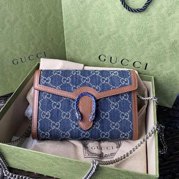 Gucci Denim Dionysus WOC Chain Bag image 1