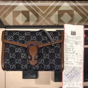 Gucci GG Monogram Denim Dionysus WOC Bag image 1