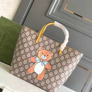 Gucci Teddy Bear Print GG Monogram Tote Bag image 1