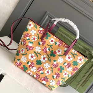 Gucci Floral Mushroom Print Tote Bag image 1