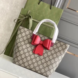 Gucci Monogram Bow Top Handle Bag image 1
