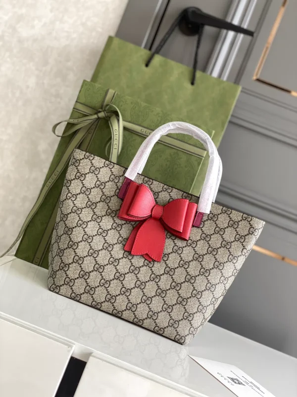 Gucci Monogram Bow Top Handle Bag image 1