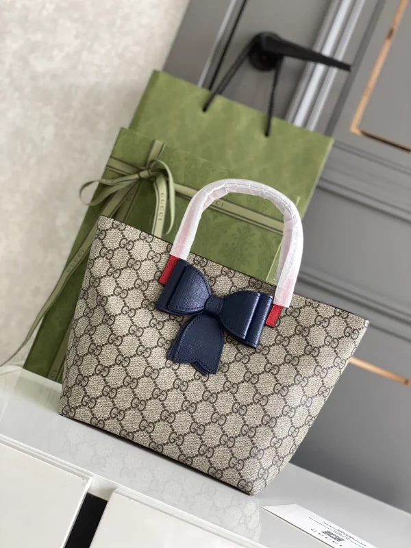Gucci Monogram Bow Top Handle Bag image 1