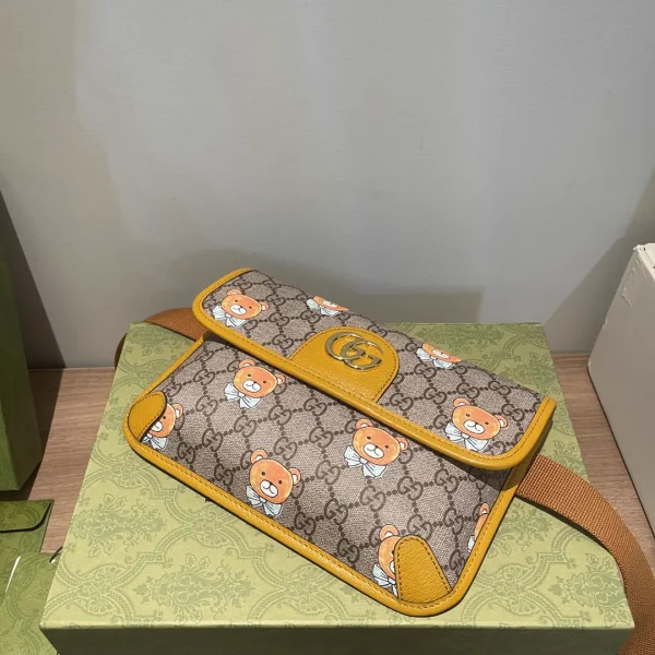 Gucci Teddy Bear Print GG Monogram Belt Bag image 1