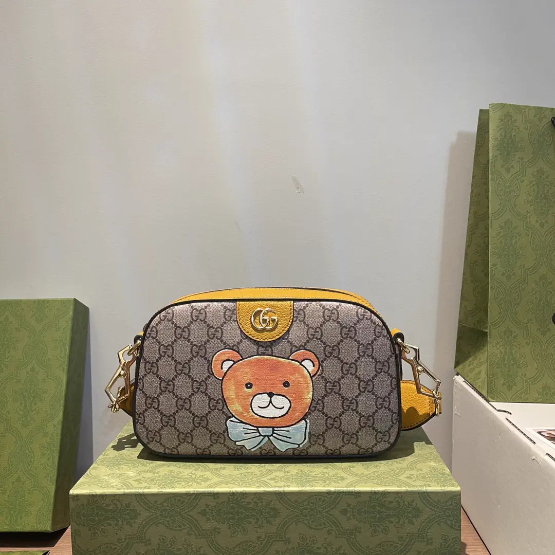 Gucci Teddy Bear Print GG Monogram Crossbody Bag image 1