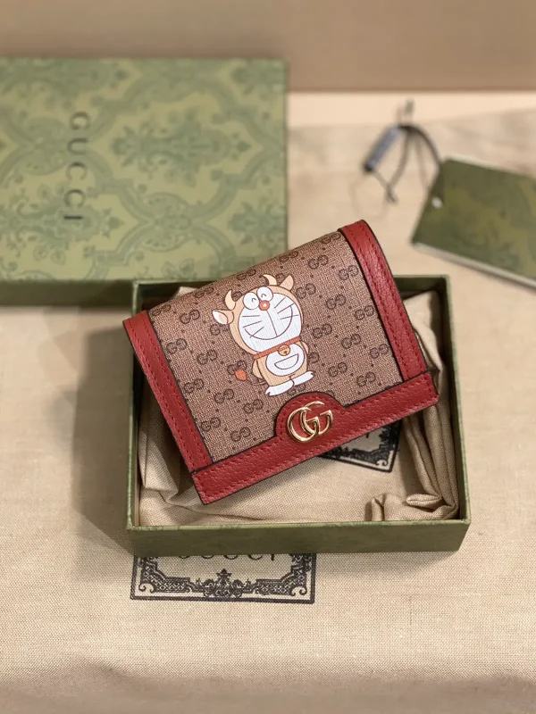 Gucci Doraemon Print Card Holder image 1
