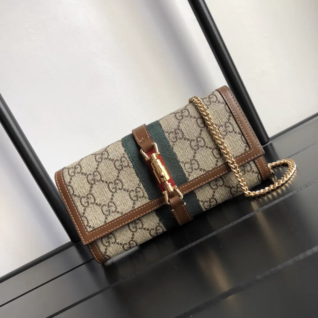 Gucci Jackie 1961 Monogram Chain Wallet image 1