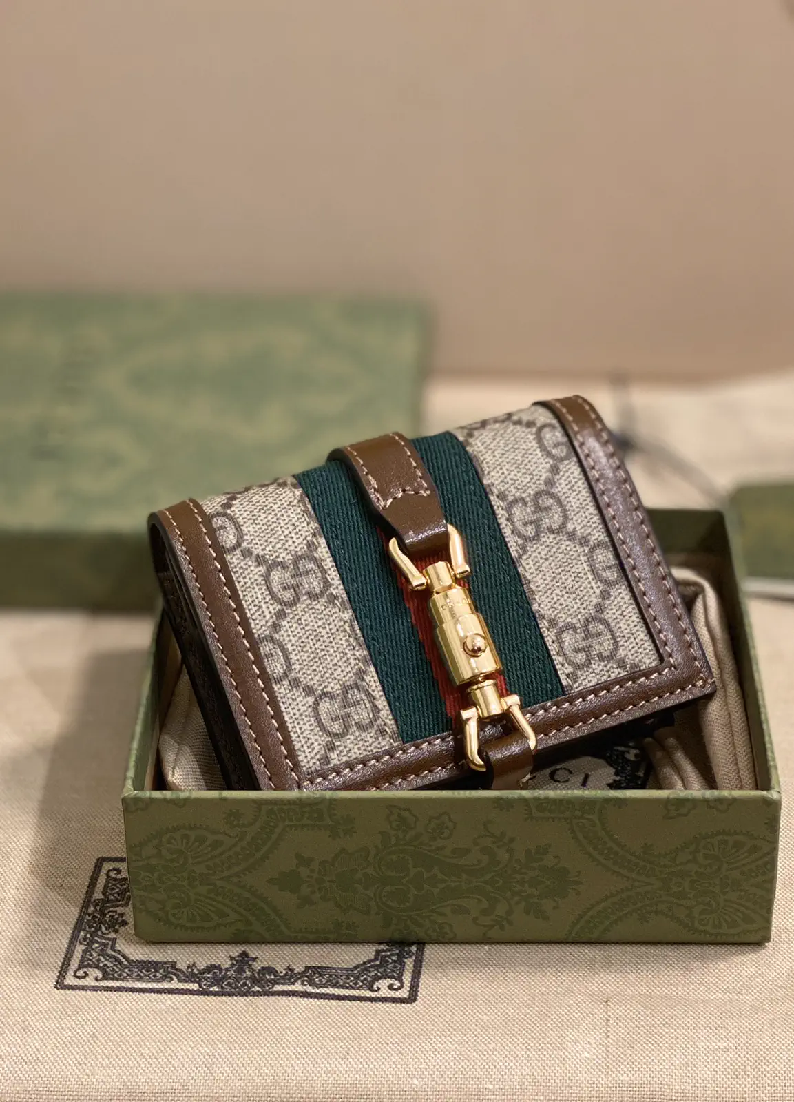 Gucci Jackie 1961 Monogram Card Holder image 1